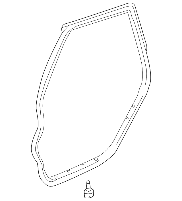 19184154 Деталь DOOR W'STRIP, LEFT