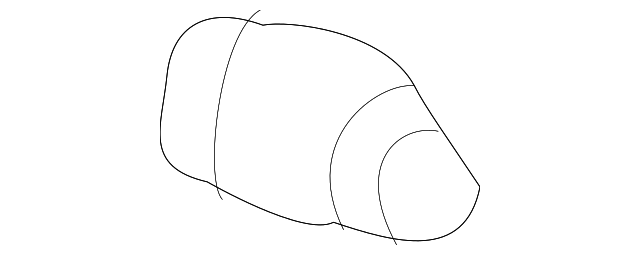 19205158 Деталь DOOR SHELL BUMPER, RIGHT
