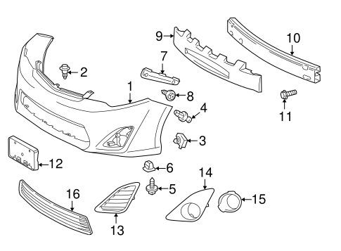BODY/BUMPER & COMPONENTS - FRONT for 2012 Toyota Camry #1