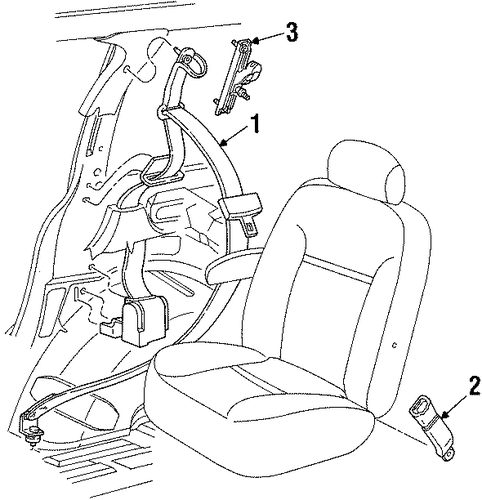 Windstar REAR SEAT BELTS 2