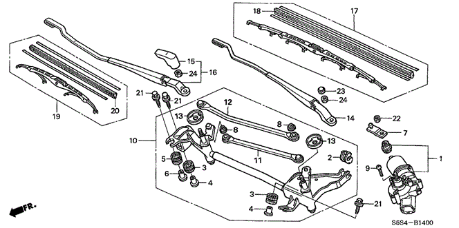 Electrical/Exhaust/Heater/Fuel/Front Wiper for 2003 Honda CIVIC HATCHBACK #1