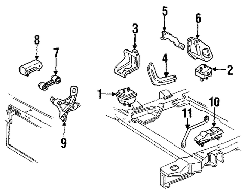 Grand Prix ENGINE & TRANS MOUNTING 2