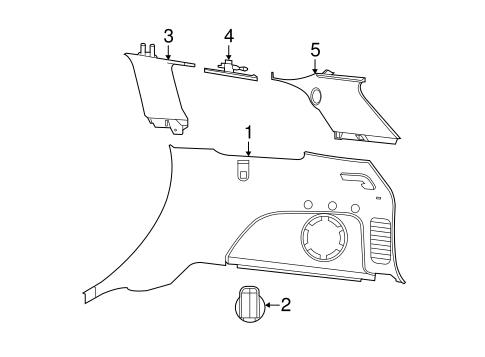 Grand Cherokee INTERIOR TRIM - QUARTER PANELS