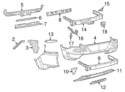 Cherokee BUMPER & COMPONENTS - REAR 2