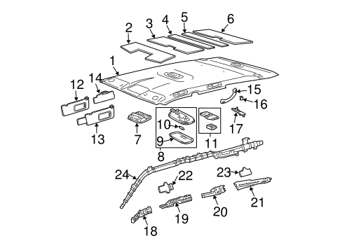 BODY/INTERIOR TRIM - ROOF for 2004 Toyota 4Runner #1