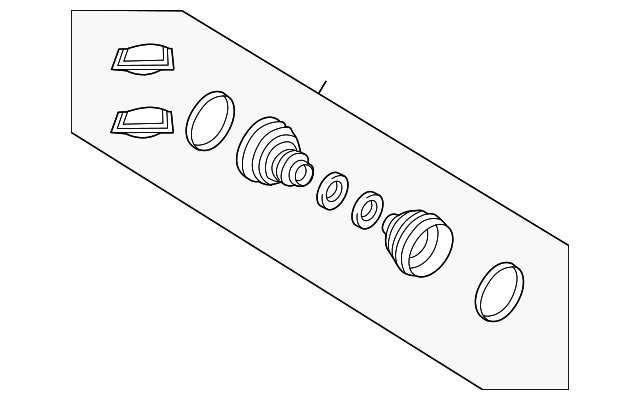 LR034533 Деталь BOOT KIT, LEFT