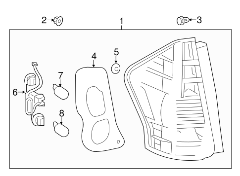 ELECTRICAL/COMBINATION LAMPS for 2015 Toyota Prius V #1