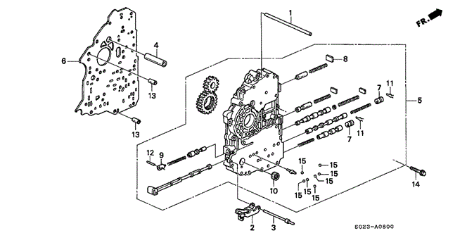 Transmission - Automatic/AT Main Valve Body for 2000 Honda CIVIC COUPE #1
