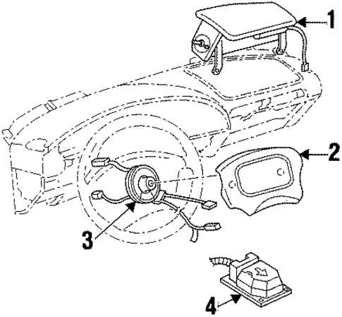 Cutlass Supreme AIR BAG COMPONENTS