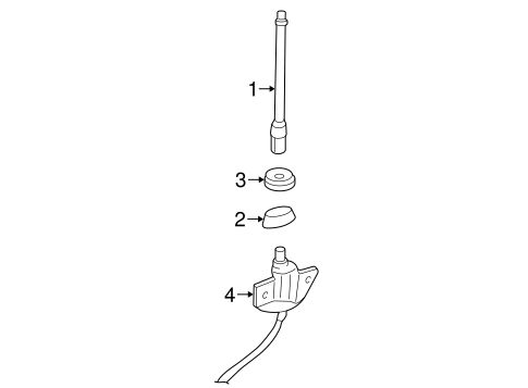 C2500 Pickup ANTENNA & RADIO