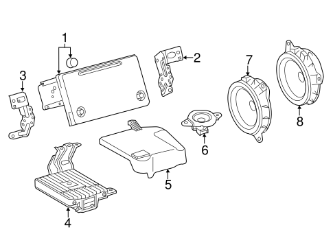 BODY/SOUND SYSTEM for 2016 Toyota Prius #1