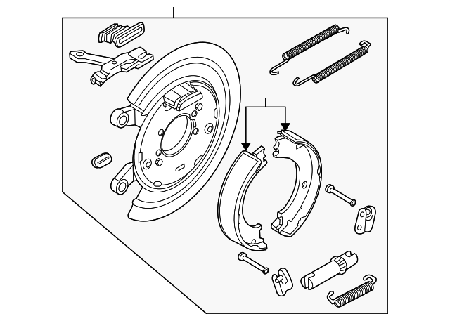 52113468AE PARKING BRAKE, LEFT