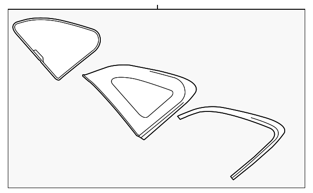 EJ7Z-7829710-A Деталь QTR GLASS, RIGHT