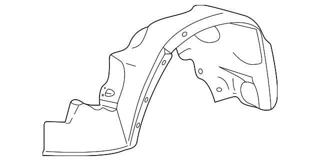 3F2Z-16102-BA Деталь FENDER LINER, RIGHT