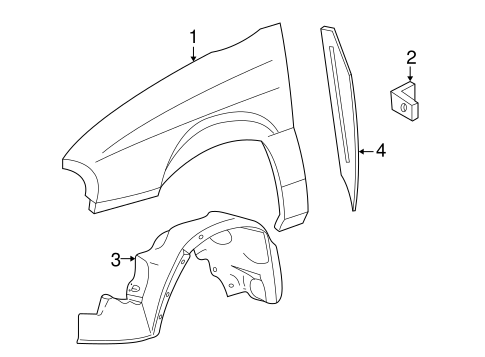 Body/Fender & Components for 2005 Ford Freestar #1