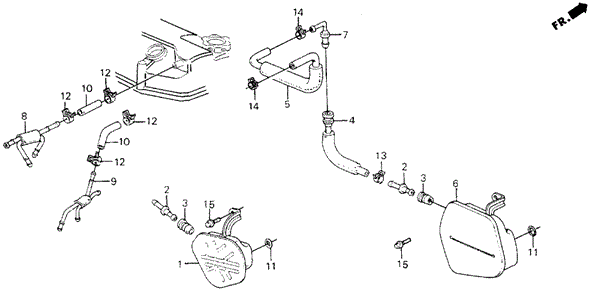 ENGINE/BREATHER CHAMBER for 1990 Honda CIVIC 5-DOOR #1