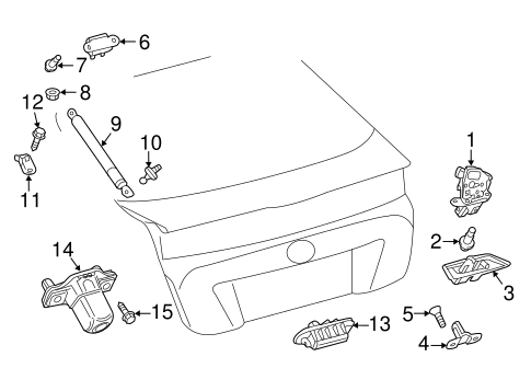 BODY/LOCK & HARDWARE for 2016 Toyota Prius #3