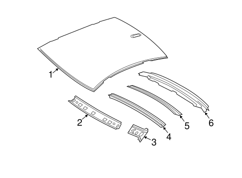 Roof & Components for 2012 BMW 550i xDrive #0