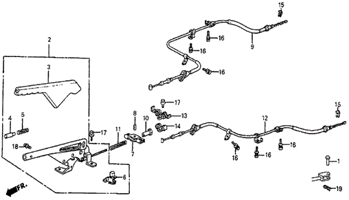 Parking Brake for 1984 Honda Prelude #0