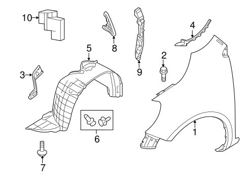 Body/Fender & Components for 2014 Nissan Versa #1