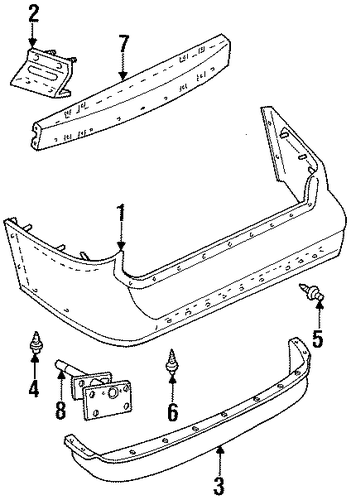 Villager BUMPER & COMPONENTS - REAR