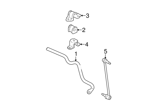 FRONT SUSPENSION/STABILIZER BAR & COMPONENTS for 2006 Toyota Highlander #1