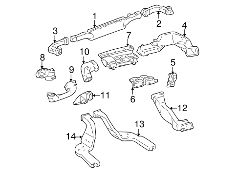 BODY/DUCTS for 2001 Toyota Avalon #1