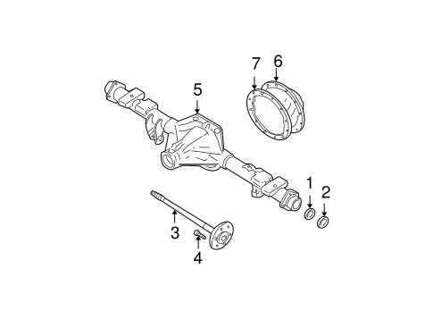 Axle Housing for 2000 GMC Yukon #0