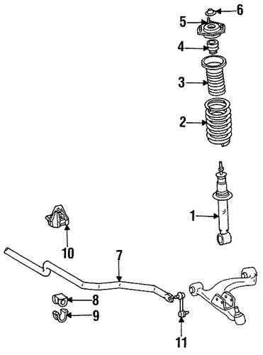 FRONT SUSPENSION/FRONT SUSPENSION for 1998 Toyota Supra #2