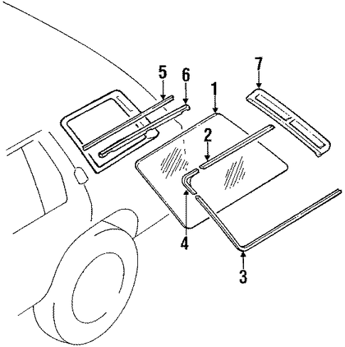 Air Vent - Nissan (76802-83G00) Air Vent - Nissan (76802-83G00)