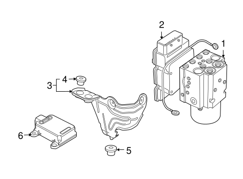 9-3X ABS COMPONENTS
