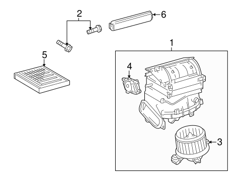 HVAC/BLOWER MOTOR & FAN for 2012 Toyota Prius #1