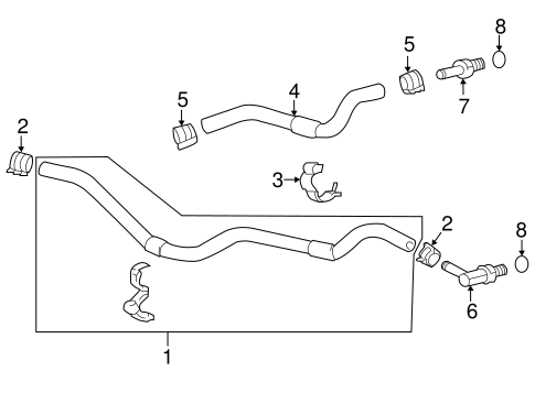 COOLING SYSTEM/TRANS OIL COOLER for 2012 Toyota Sienna #1