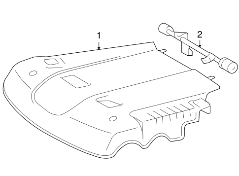 ENGINE/ENGINE APPEARANCE COVER for 2010 Toyota Tundra #1
