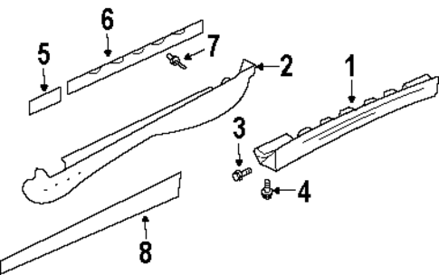 Firebird EXTERIOR TRIM - PILLARS