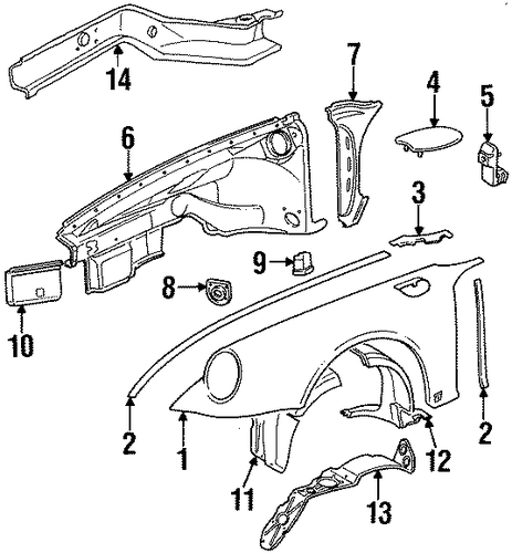 911 FENDER & COMPONENTS