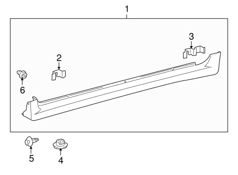 BODY/EXTERIOR TRIM - PILLARS for 2010 Toyota Corolla #2