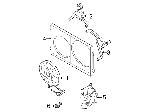 Cooling Fan for 2004 Volkswagen Beetle #0