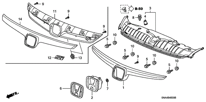 Interior/Bumper/Front Grille for 2006 Honda CIVIC SEDAN #1