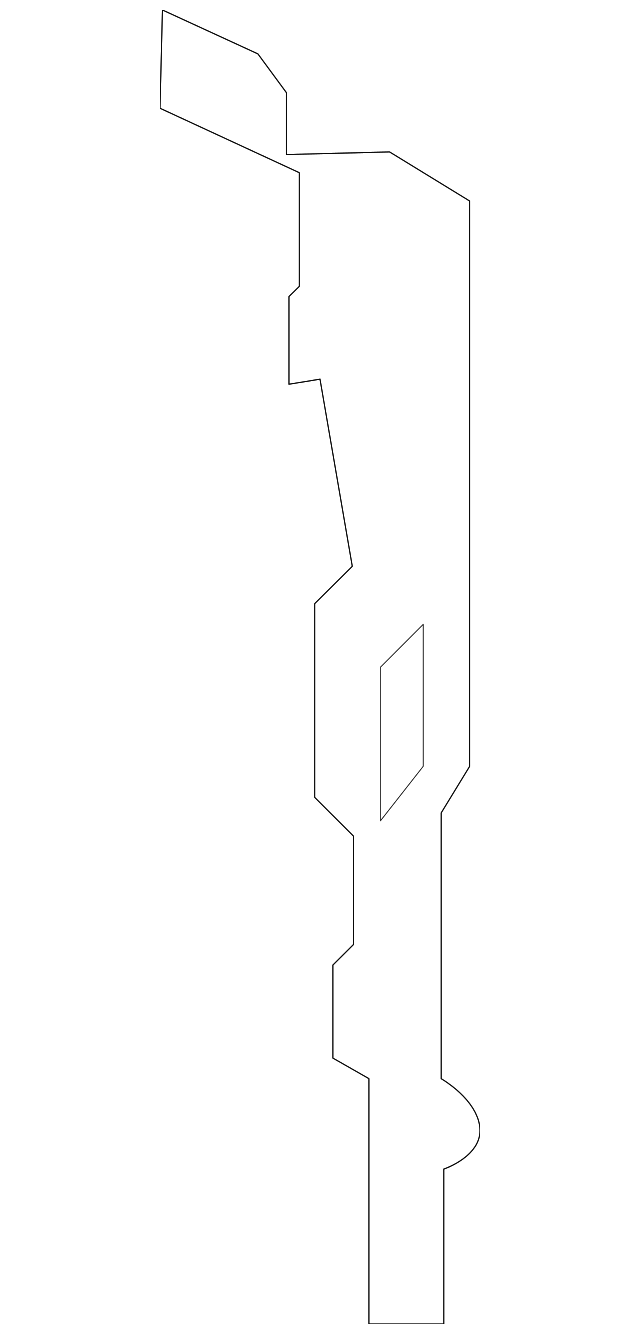 BK3Z-6128408-C Деталь EXTENSION SUPPORT, RIGHT