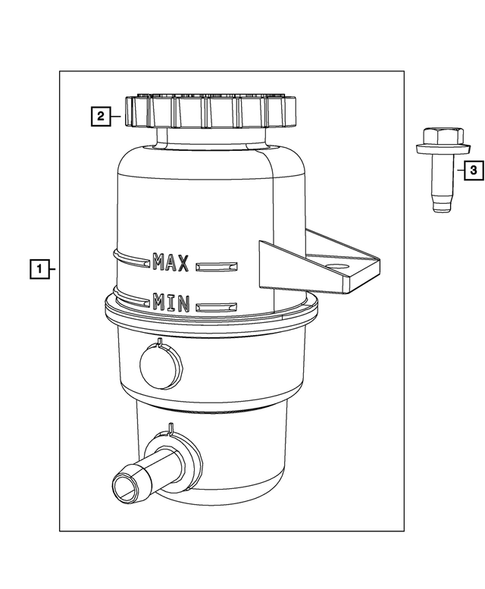 Power Steering Pump and Reservoir for 2012 Jeep Grand Cherokee #0