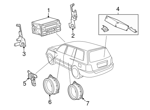 BODY/SOUND SYSTEM for 2006 Toyota Highlander #1