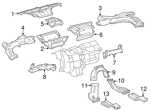 BODY/DUCTS for 2016 Toyota Prius #1