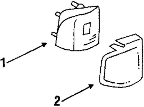 Cutlass Ciera SIDE MARKER & TAIL LAMPS