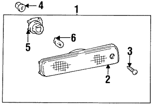ELECTRICAL/MARKER & SIGNAL LAMPS for 1997 Toyota Celica #1