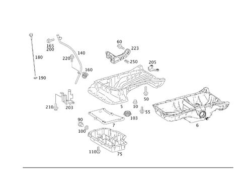 Oil Pan & Oil Level Display for 2012 Mercedes-Benz G 550 #0