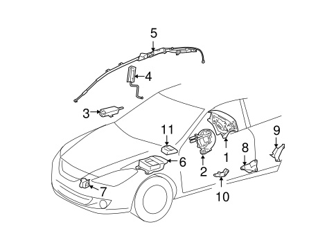 ELECTRICAL/AIR BAG COMPONENTS for 2006 Toyota Solara #1