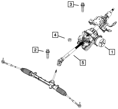 Steering Column and Intermediate Shaft for 2016 Fiat 500X #0
