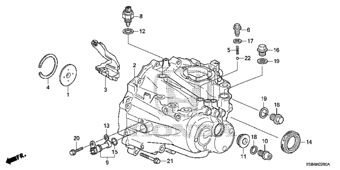 TRANSMISSION - MANUAL/MT TRANSMISSION CASE (1.8L) for 2013 Honda CIVIC COUPE #1