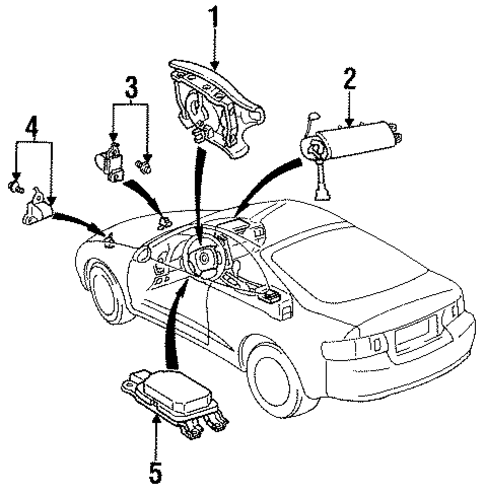 ELECTRICAL/AIR BAG COMPONENTS for 1999 Toyota Celica #1